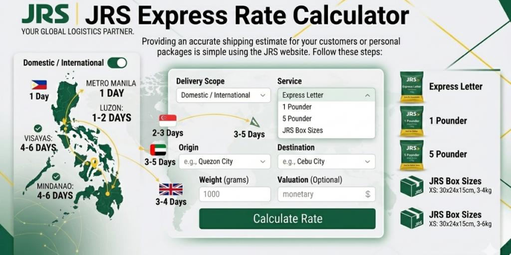 banner for jrs express rate calculator